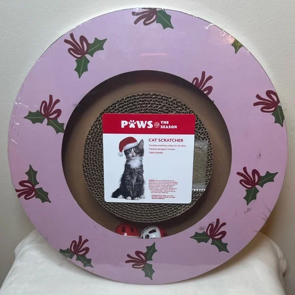 Holiday Cat Scratcher • PAWS for the Season • NWT - Picture 2 of 4